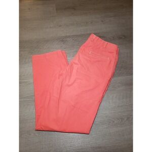 Bills Khakis Chino Pants Mens 36 Pink Fuchsia Straight Flat Front Cotton Lyocell